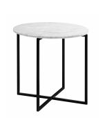 Elle Luxe Marble Round Side Table