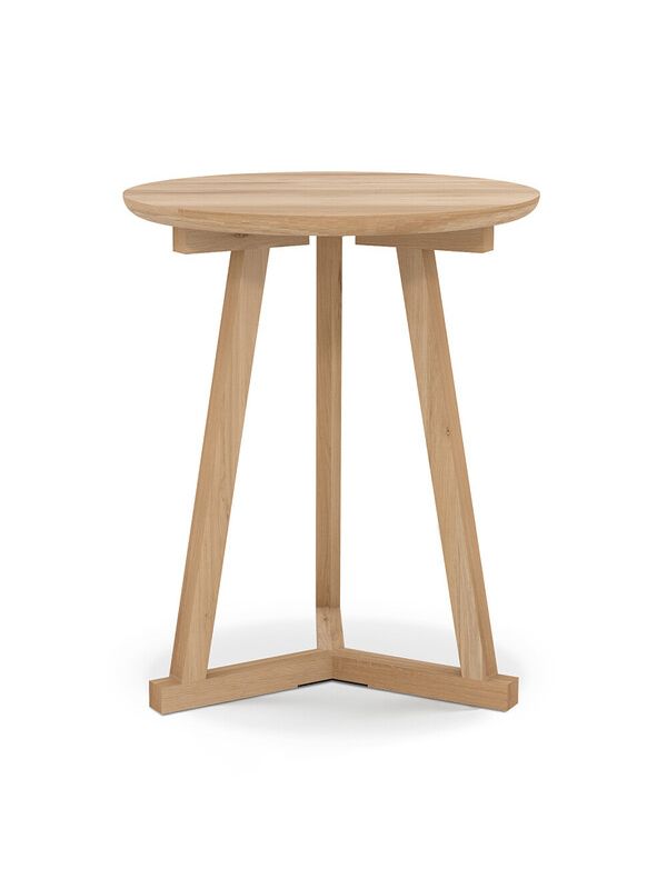 Oak Tripod Side Table - Small