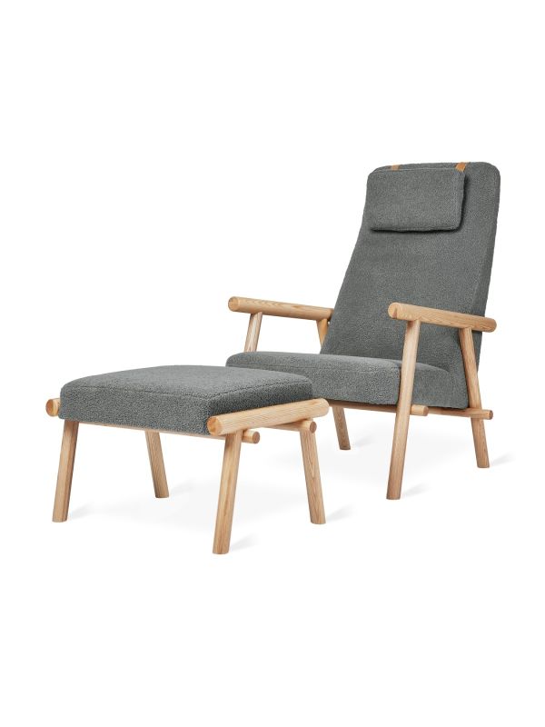 Labrador Chair + Ottoman | Auckland Bluff